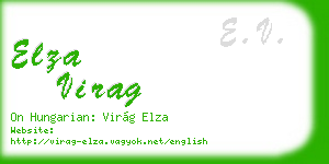 elza virag business card